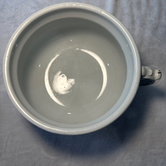 VTG A. J. Wilkins Chamber Pot Bowl Planter Brown Floral Royal Ironstone England - Picture 2 of 9